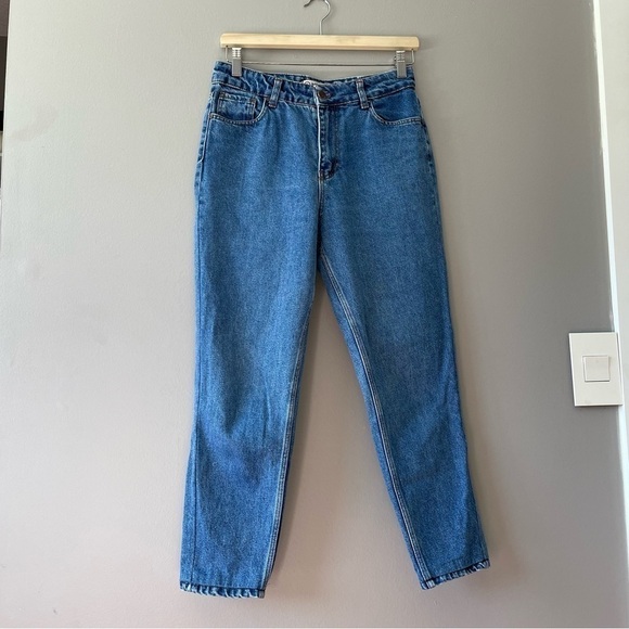 [30] Vintage MOM Jeans High Rise Boyfriend Straight Leg Denim Jeans Women’s - Picture 6 of 14